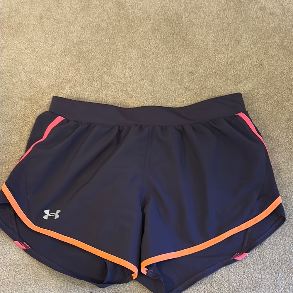 Under Armour purple Athletic Shorts with Elastic Waistband